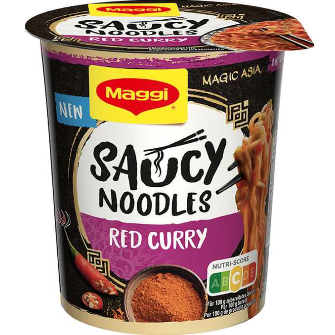 Maggi Asia Noodles mit rotem Curry