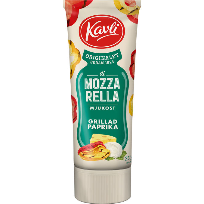 Kavli Mozarella Smøreost m. Grillet Peberfrugt på Tube