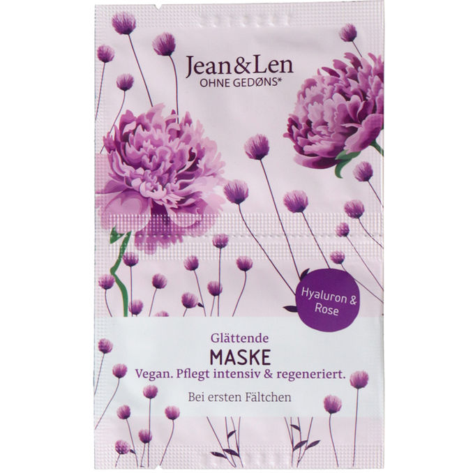 Jean&Len Glättende Maske mit Hyaluron & Rose