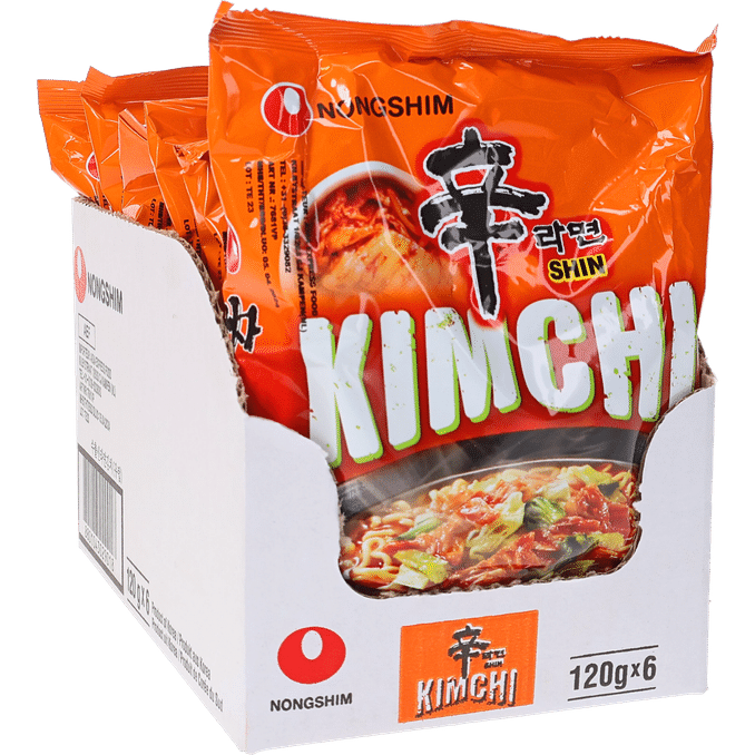 Läs mer om NONGSHIM Snabbnudlar Kimchi 6-Pack