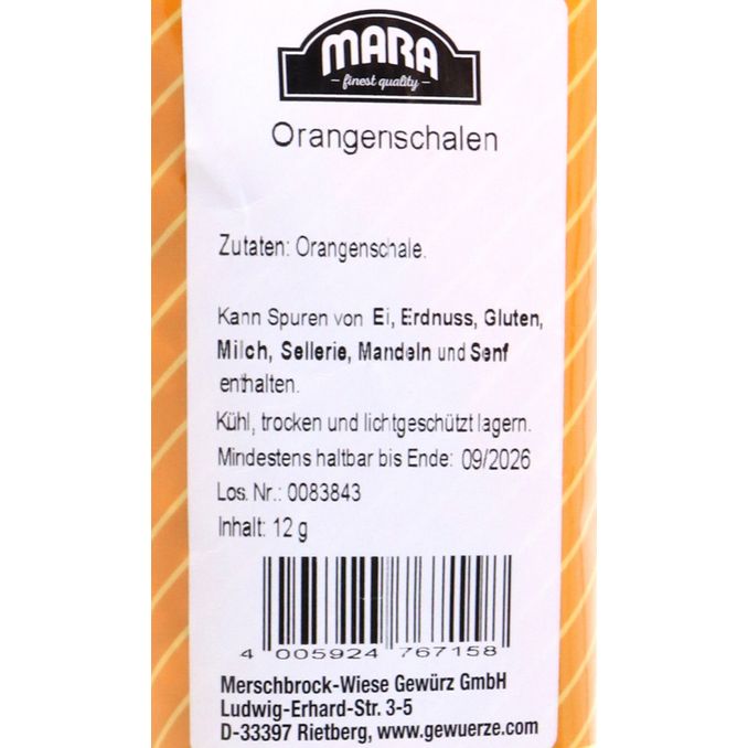 Mara Orangenschalen