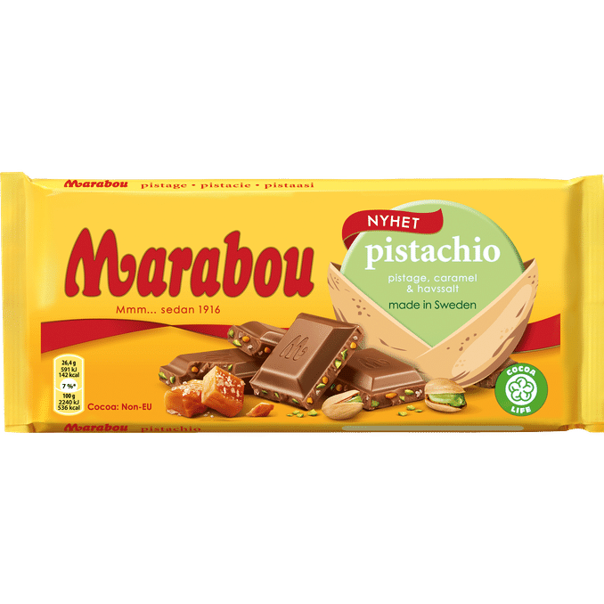 Marabou Mjölkchoklad Pistachio