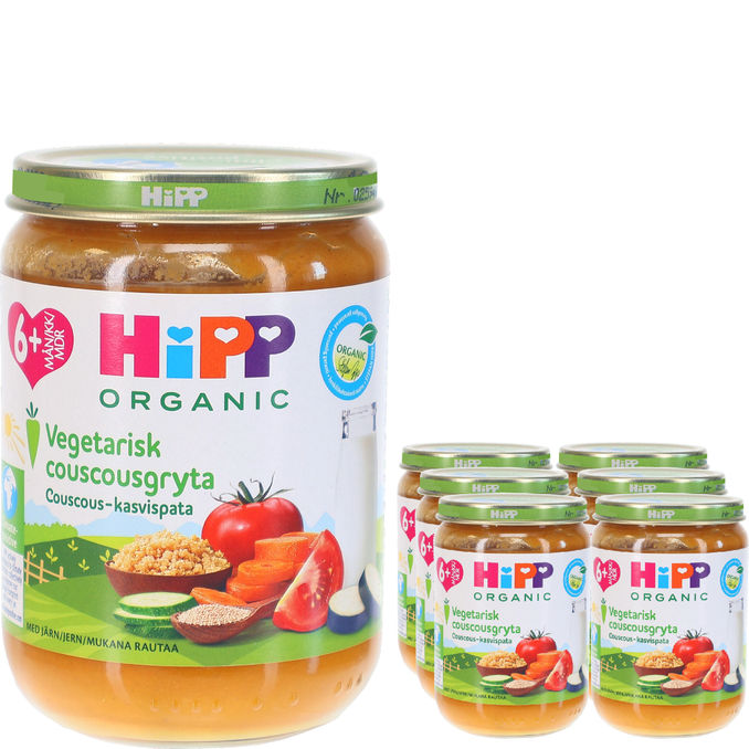 Hipp Babymos m. Vegetarisk Couscousgryde 6-pak