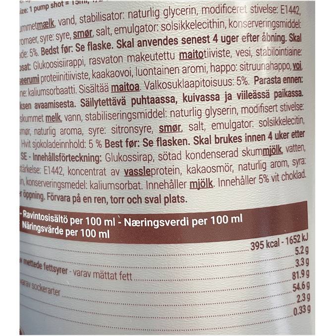MONIN Monin Hvid Chokolade Sauce 1,89L