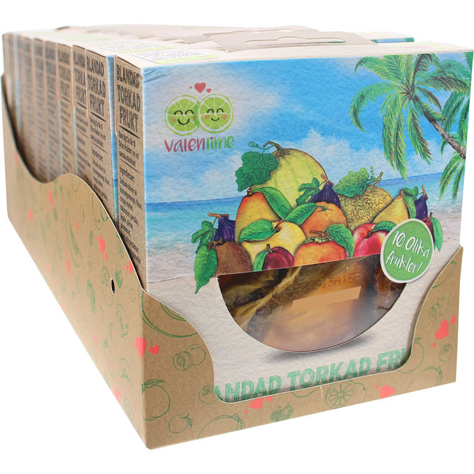 Valenlime Blandad Torkad Frukt 10-pack