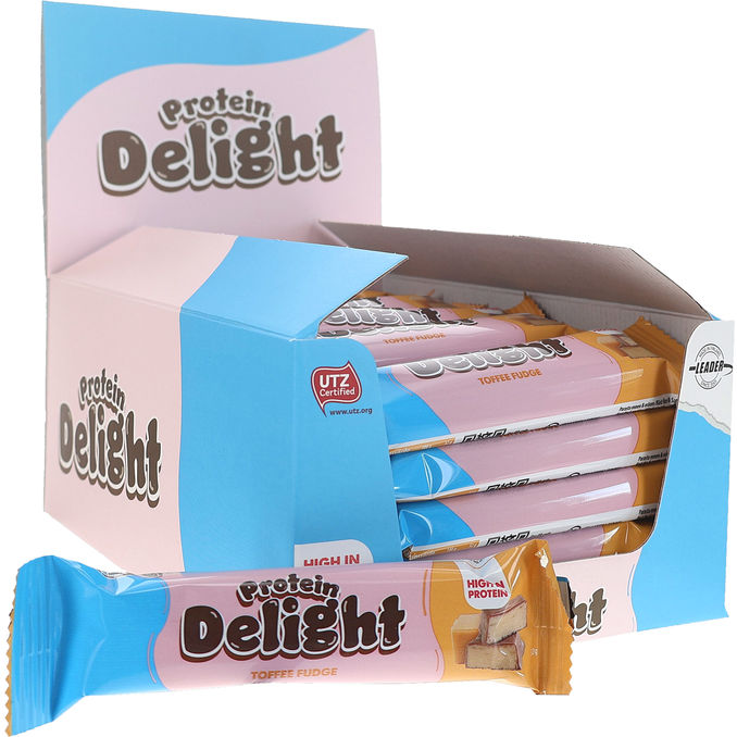 Leader Proteinbar Delight Toffee Fudge 18-pak