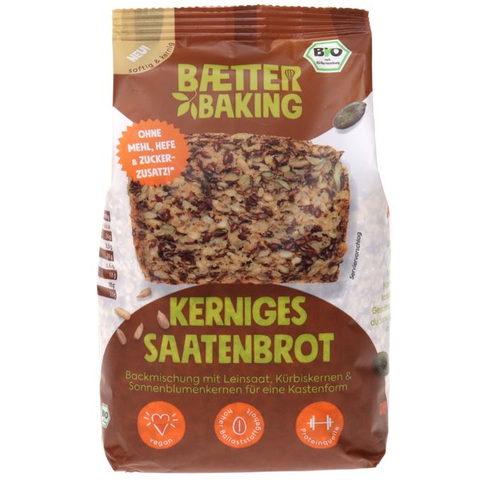 Baetter Baking BIO Brotbackmischung Kerniges Saatenbrot