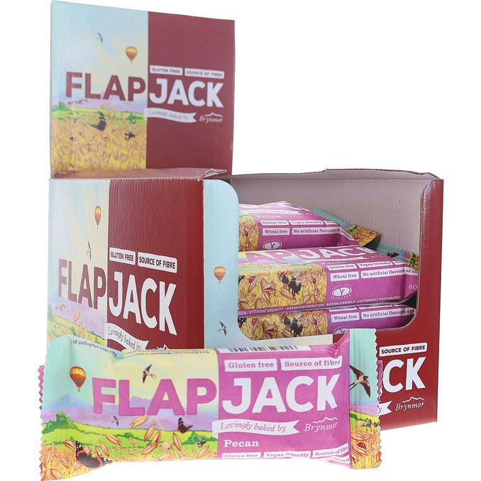 Flapjack Mellanmålsbar Pecannöt 20-pack