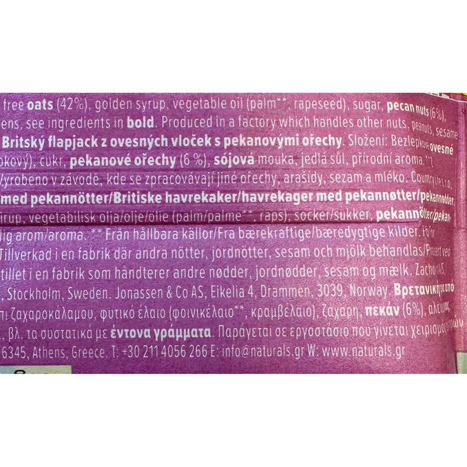 Flapjacks FlapJack Havrebar m. Pekannødder 20-pak