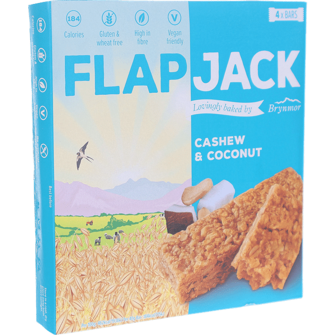 Flapjack Mellanmålsbar Cashew & Coconut 4-pack