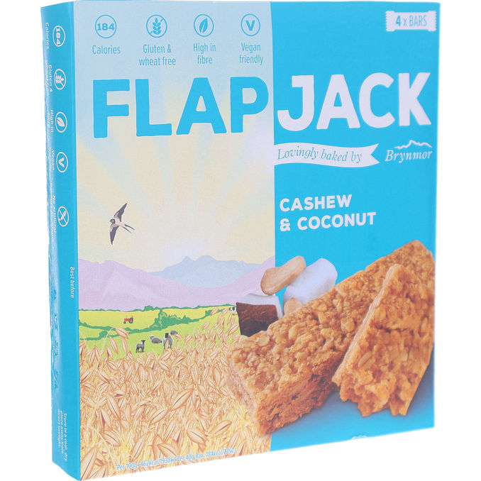 Flapjack Mellanmålsbar Cashew & Coconut 4-pack