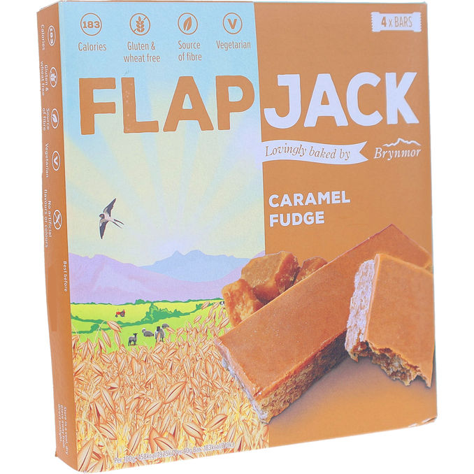 Flapjacks Bar Caramel Fudge 4-pak