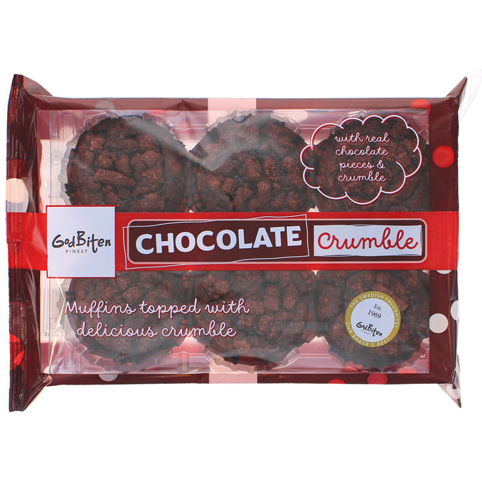 kaka Chokolade Crumble Muffins