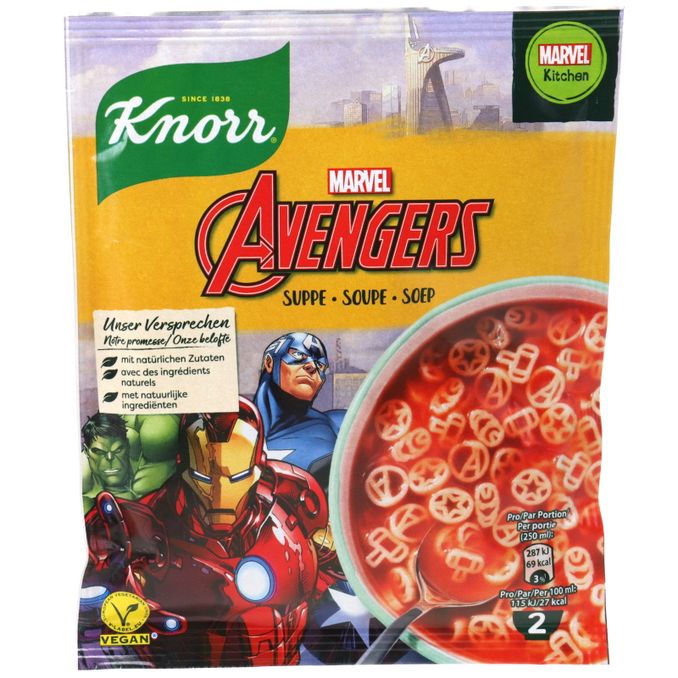 Knorr Avengers Tomatensuppe