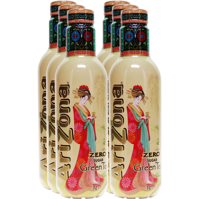 AriZona Arizona Grüner Tee Zero, 6er Pack (EINWEG) zzgl. Pfand