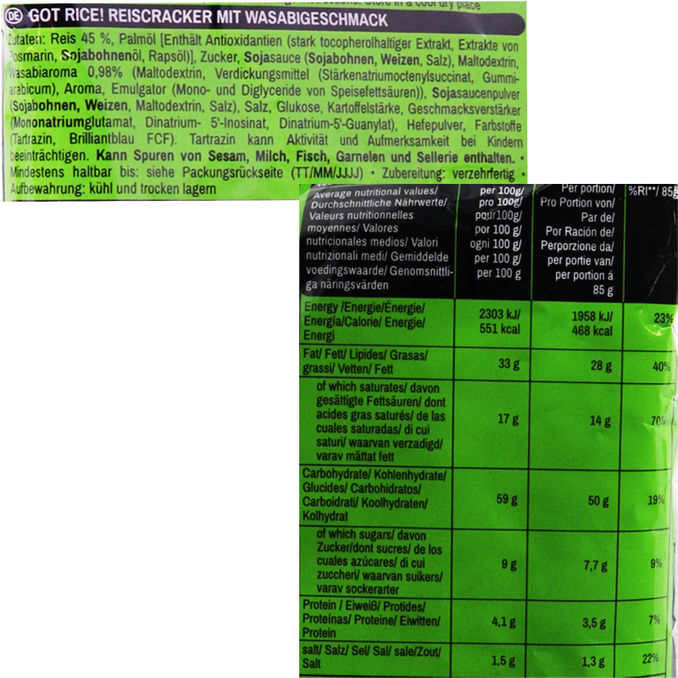 Got Rice Reiscracker Wasabi