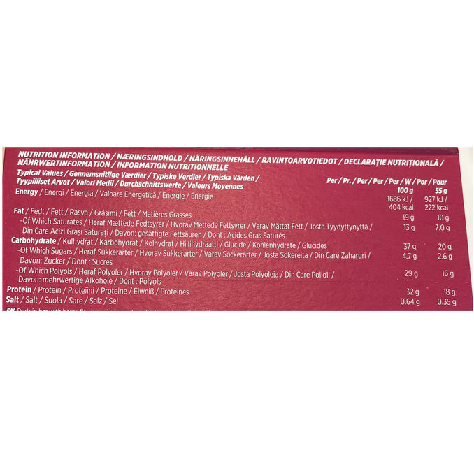 Nutramino Proteiinipatukat Crispy Chocolate & Berries 12-pack 