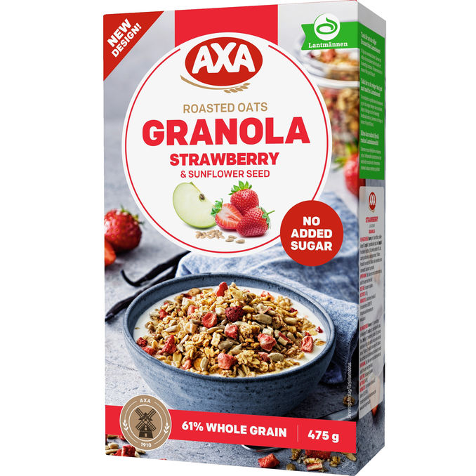 Axa Granola Mansikka & Auringonkukansiemenet