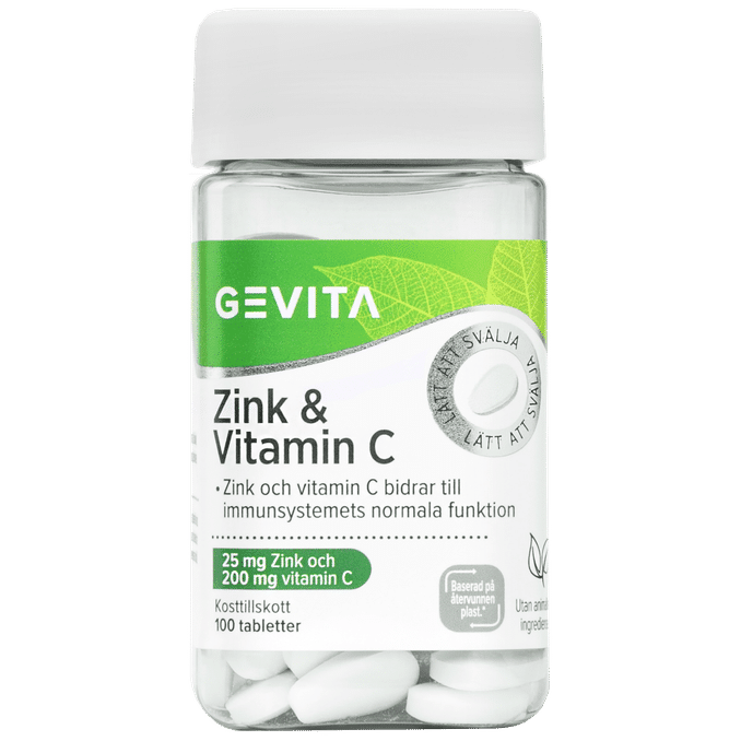 Gevita Zink & C-vitamin 100stk