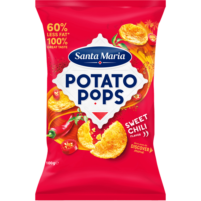 Läs mer om Santa Maria 2 x Potato Pops Sweet Chili