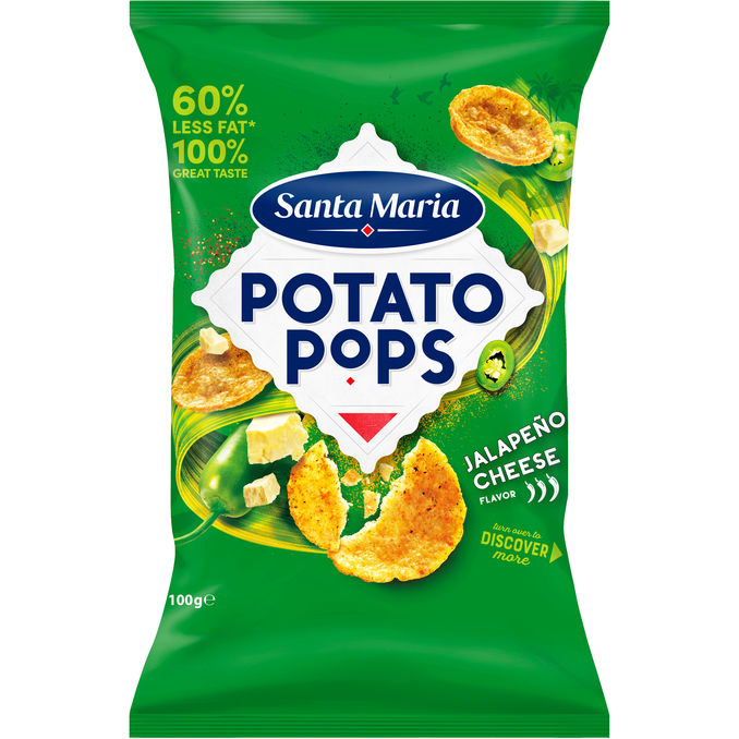 Santa Maria Potato Pops Jalapeno Cheese 