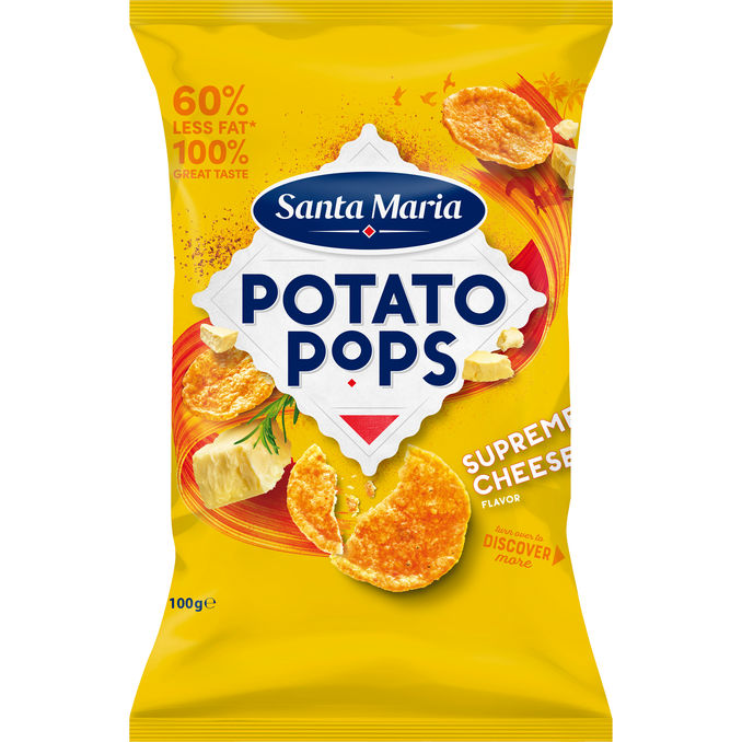 Santa Maria Sipsit Potato Pops Supreme Cheese