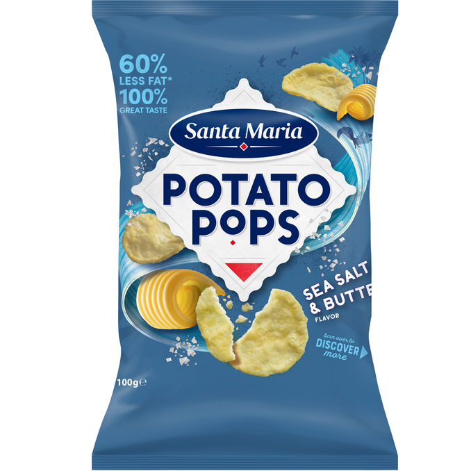 Santa Maria Potato Pops m. Havsalt & Smør