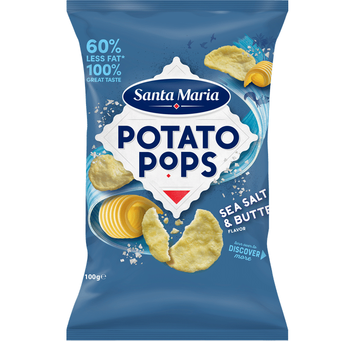 Santa Maria Potato Pops Havsalt & Smør