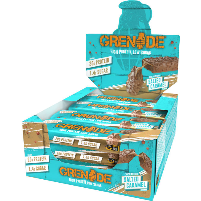 Grenade Proteinbar Chocolate Chip Salted Caramel 12-pak