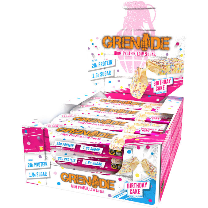 Grenade Proteinbar Birthday Cake 12-pak