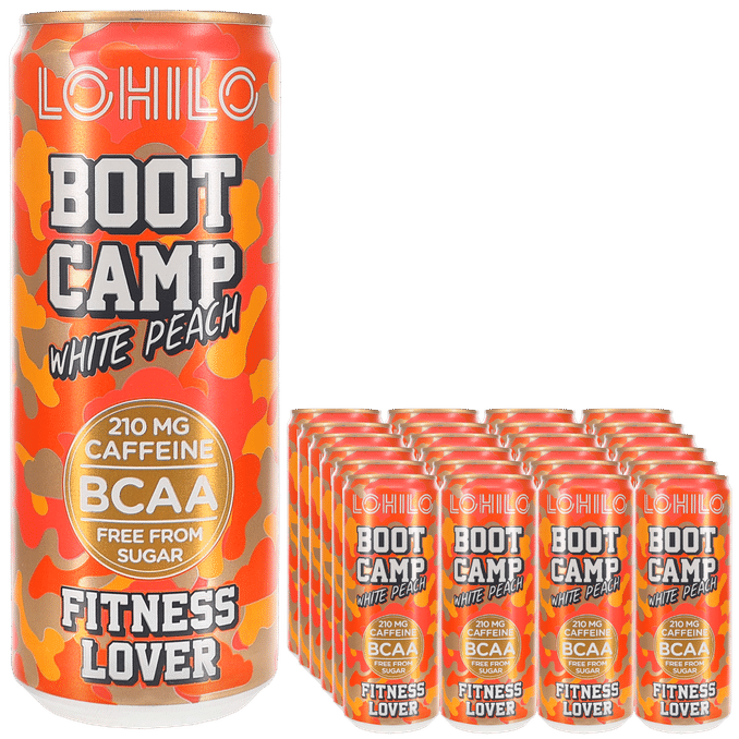 Lohilo Energidryck Boot Camp White Peach 24-pack 