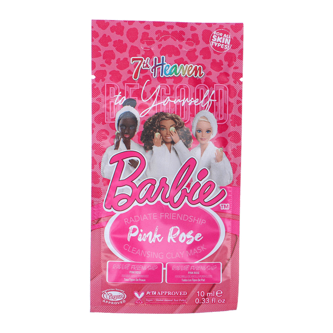 7th Heaven Barbie Ler Ansigtsmaske Pink Rose