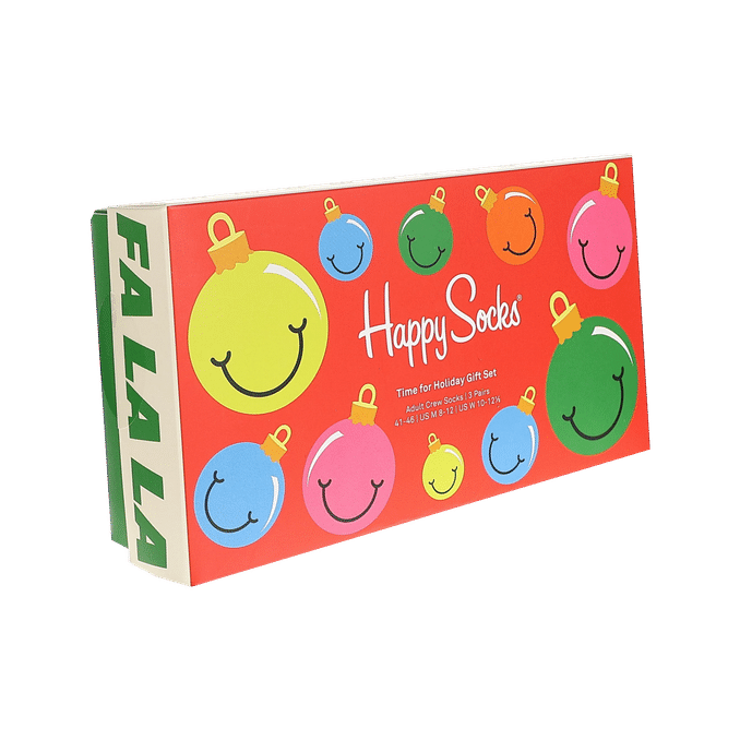 Läs mer om Happy Socks Strumpor 3-Pack Time For Holiday Gift Set 41-46