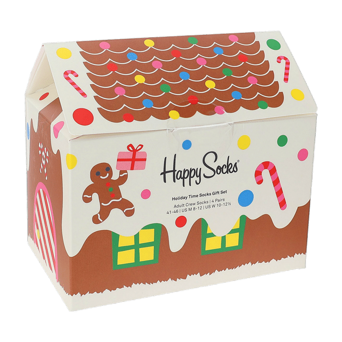 Happy Socks Sukat Holiday Time 41-46 4-Pack Lahjarasia 
