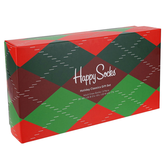 Läs mer om Happy Socks Strumpor 3-Pack Holiday Classics Gift Set 36-40
