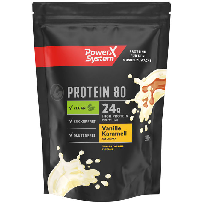 Power System Proteinpulver Vanille Karamell vegan