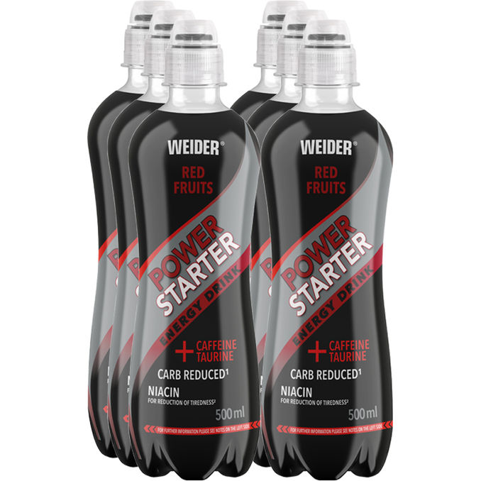 Weider Energydrink Rote Früchte, 6er Pack (EINWEG) zzgl. Pfand