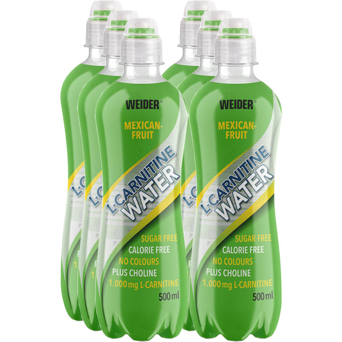Weider L-Carnitine Wasser Mexiko-Feige, 6er Pack (EINWEG) zzgl. Pfand
