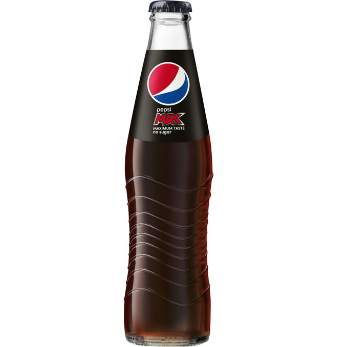 Pepsi Max Glasflaska