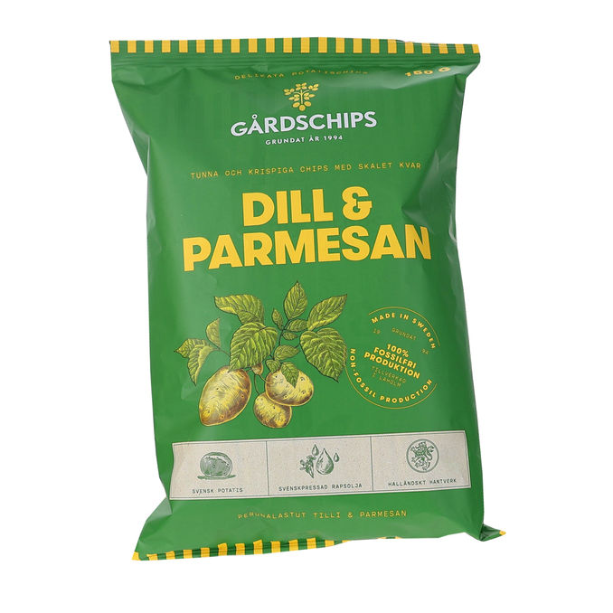 Gårdschips Potatischips Dill & Parmesan