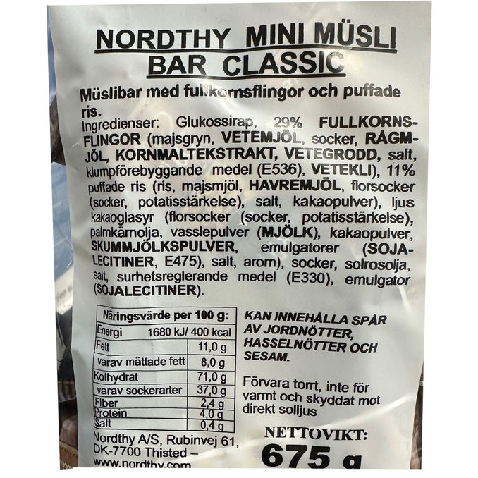 Nordthy Mini Müslibar Classic 60-pack