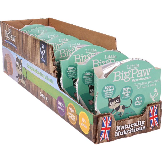 Little Big Paws Fiskmousse 8-pack