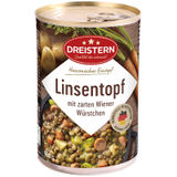 Mindestens haltbar bis: 13.10.2028 DREISTERN Linsentopf mit Wiener Würstchen