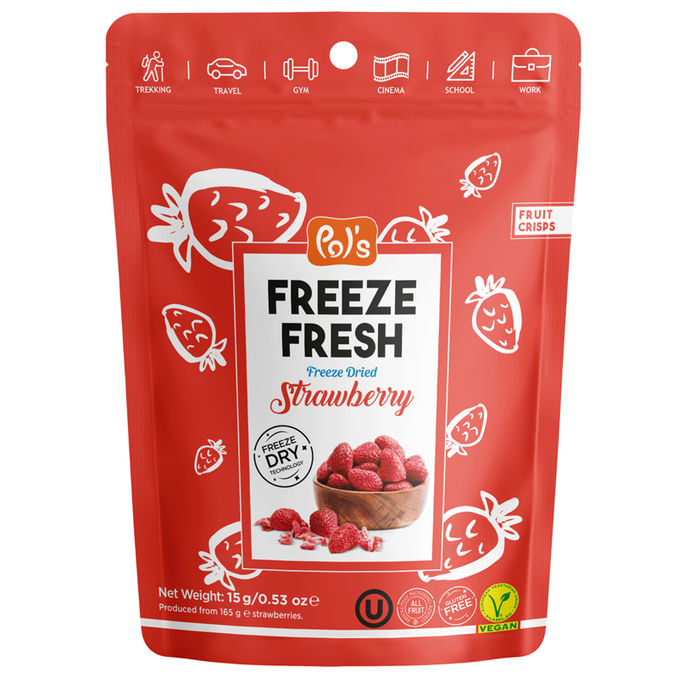 Pol's Freeze Fresh Erdbeere Fruchtchips, Mini Pack