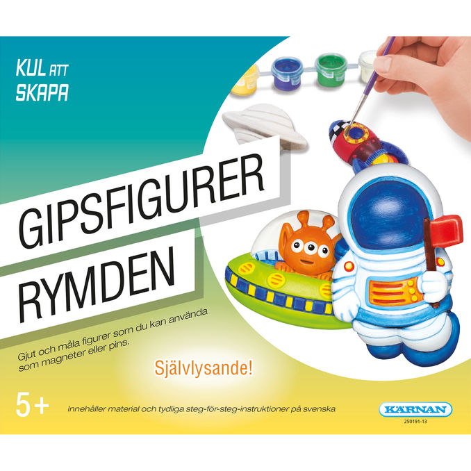 Kärnan Gipsfigurer Självlysande Rymden