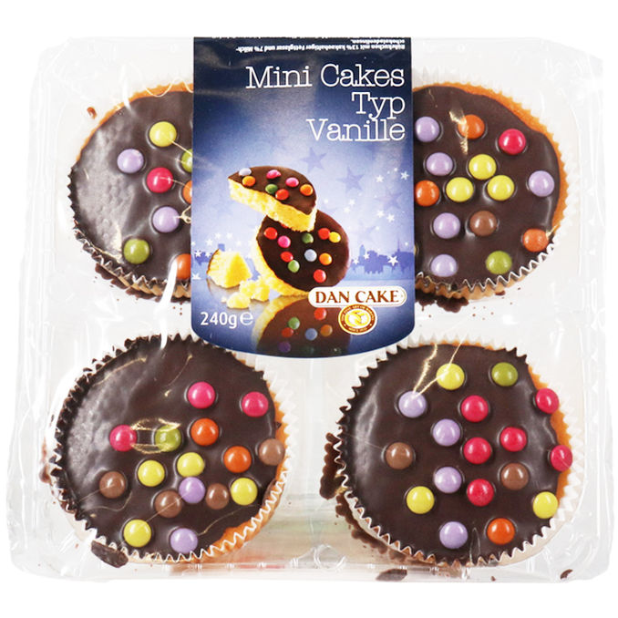 DAN CAKE Mini Cakes Vanille mit Schokolinsen