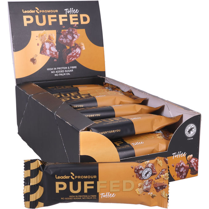 Leader Proteinbar Puffed Toffee 24-pak