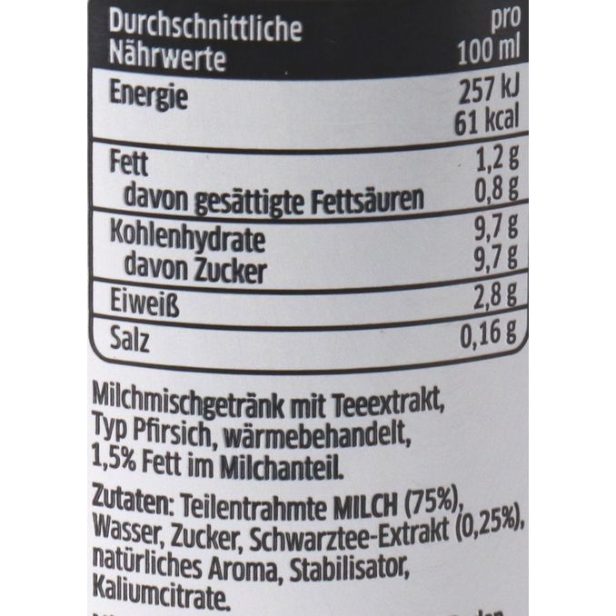 Bärenmarke Milch & Tee Pfirsich, 24er Pack (EINWEG) zzgl. Pfand