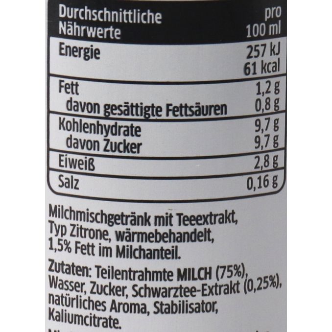 Bärenmarke Milch & Tee Zitrone, 24er Pack (EINWEG) zzgl. Pfand