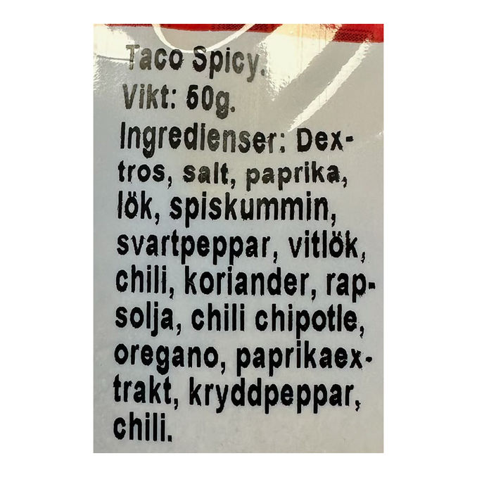 Kryddhuset Kryddmix Spicy Taco 